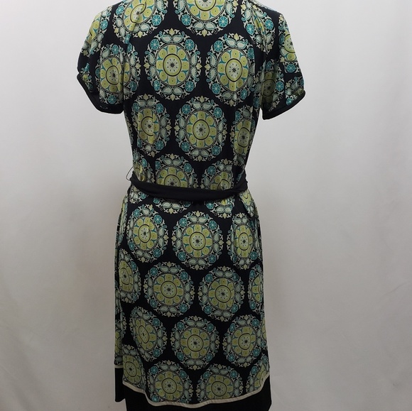 Sandra Darren Faux Wrap Belted Dress 12 - Picture 5 of 8